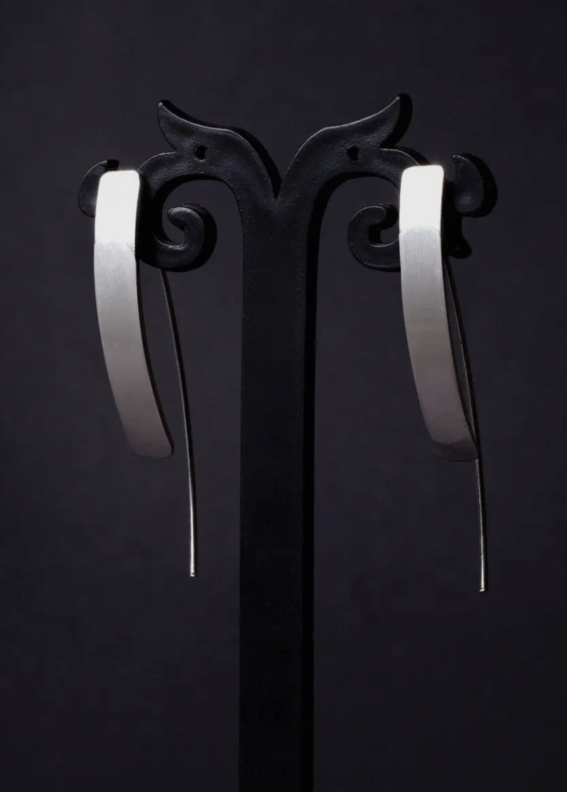 Silver Arch Threader Earrings