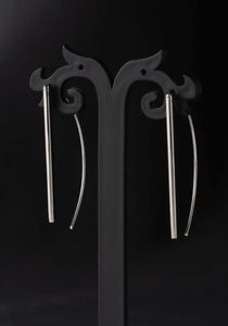 Silver Bar Threader Earrings