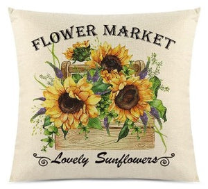 Sweet Sunflower Pillow Covers