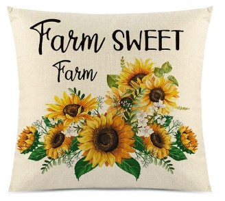 Sweet Sunflower Pillow Covers