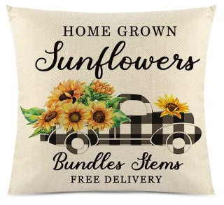 Sweet Sunflower Pillow Covers