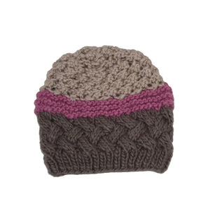 Chocolate Raspberry Beanie Hat