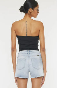 KanCan Light Wash High Rise Denim Shorts